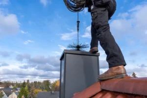 professional cleaner to get birds out of chimney