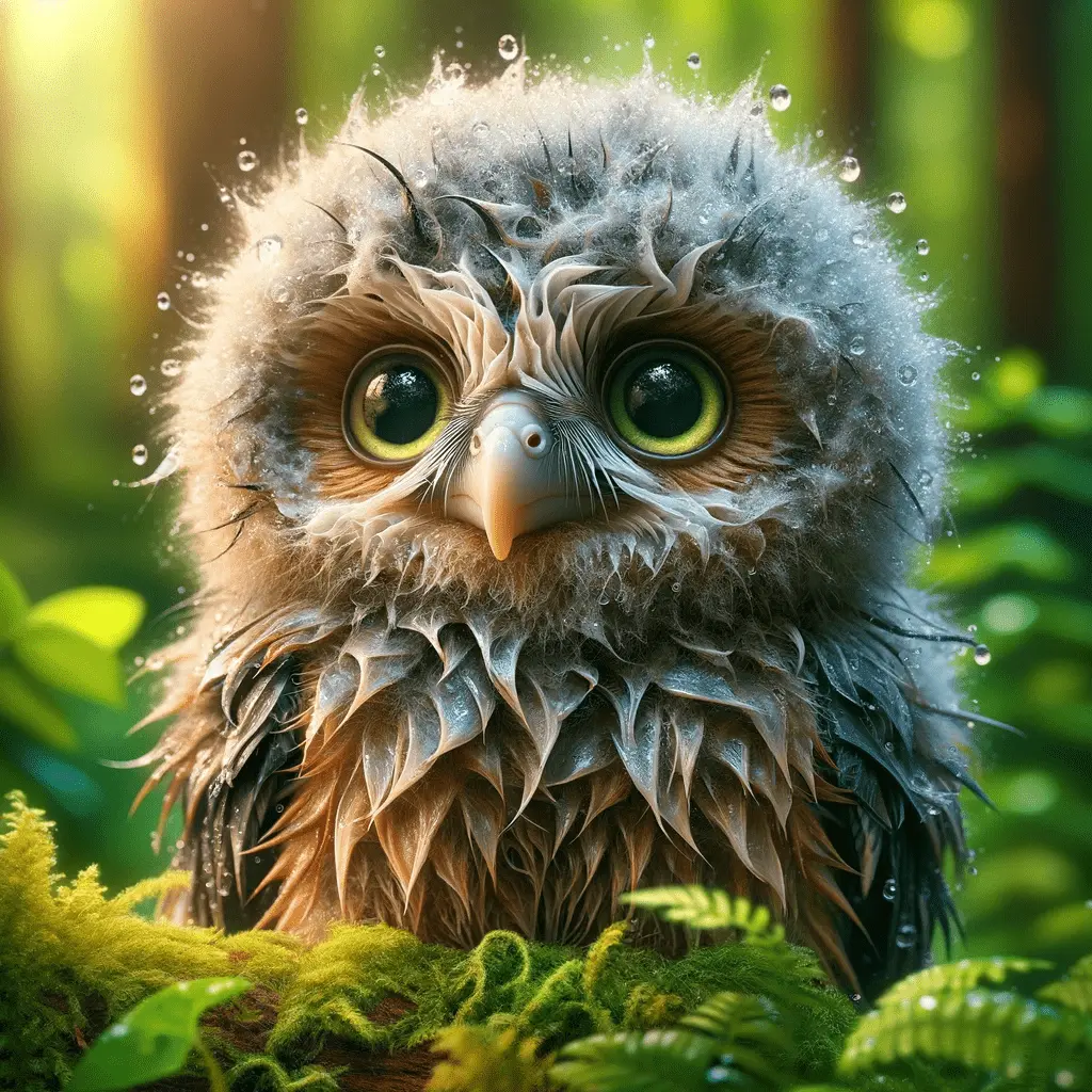 Baby Wet Owl