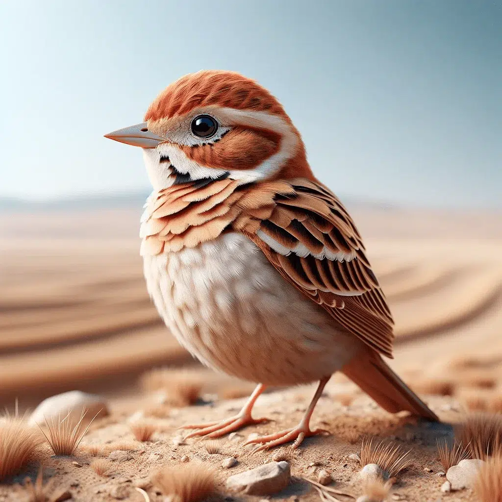 Chestnut Headed Sparrow Lark